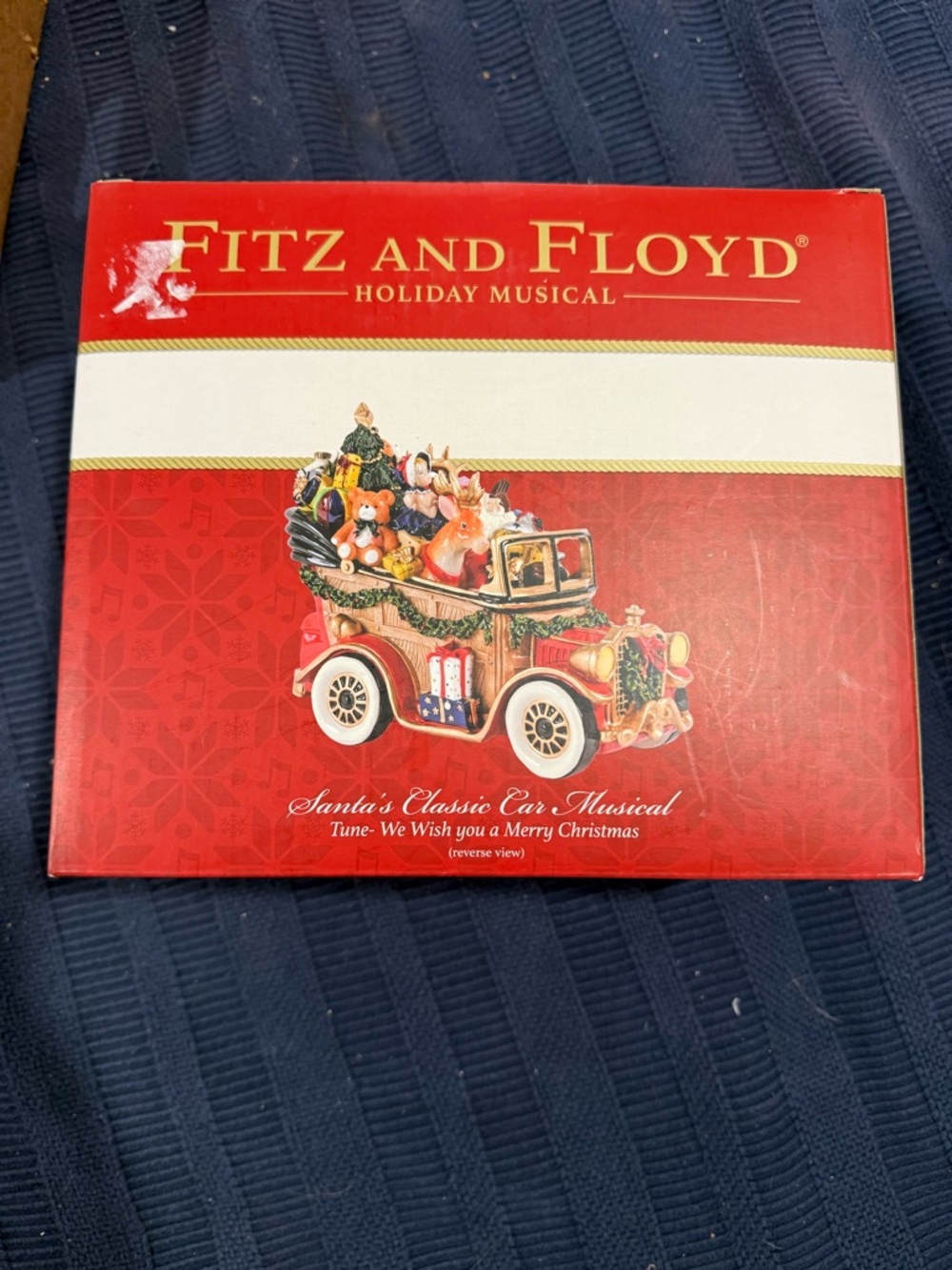 Fitz and Floyd Santa's Classic Car Musical Christmas figurine - new in box - Picture 6 of 9